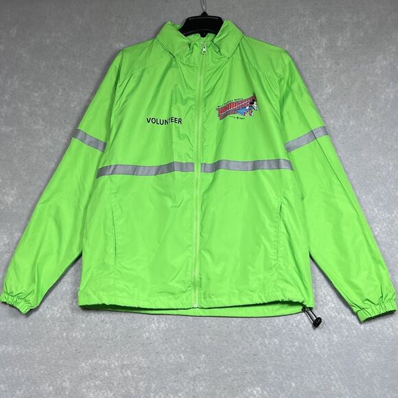 Disney Jacket Adult Small Green Windbreaker Half Marathon Weekend Volunteer - Picture 1 of 16